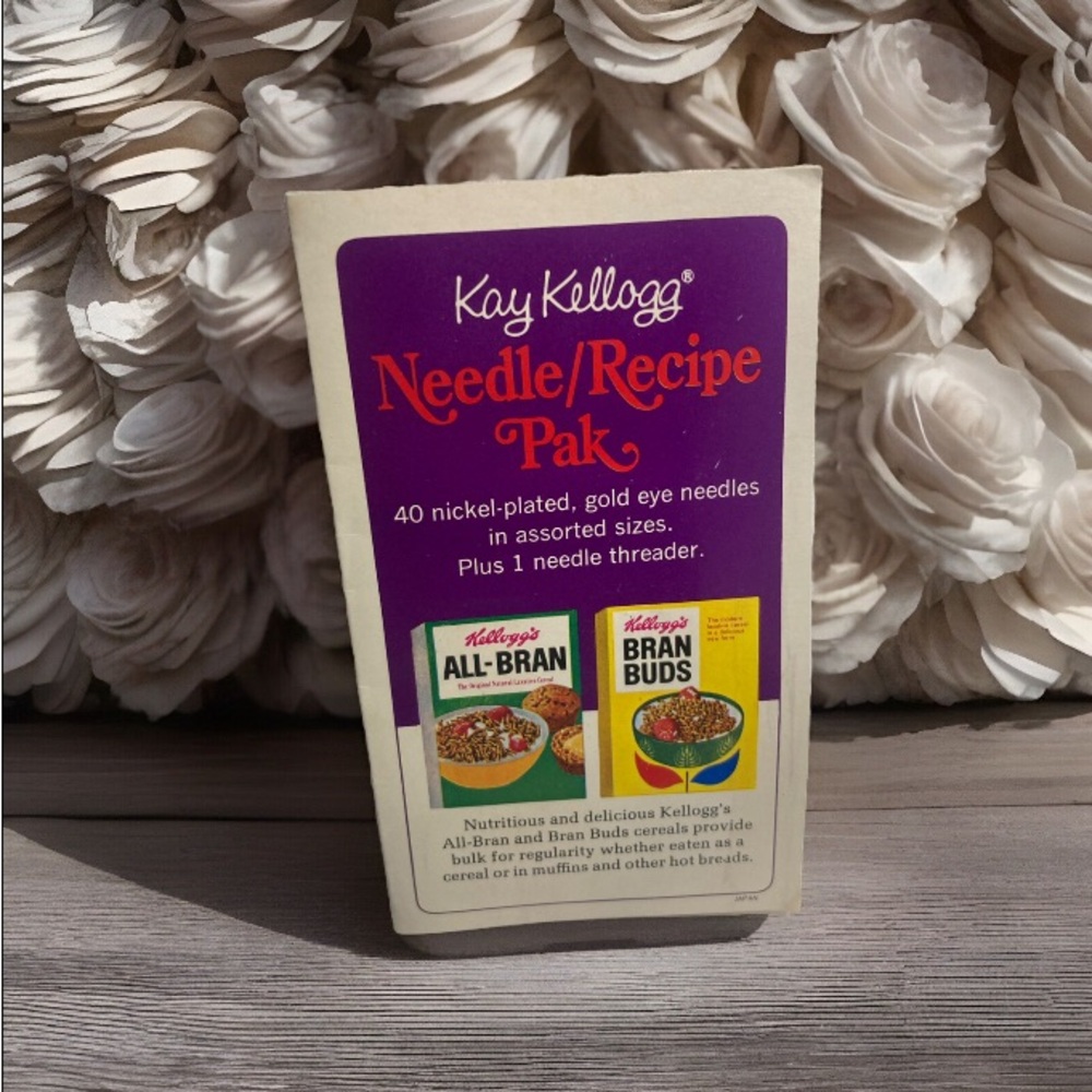 1960’s Vintage Kelloggs Cereal Kay Kellogg Sewing Needle & Recipe Pak Book